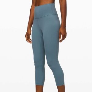Lululemon Align Crop 21" Leggings in Blue Charcoal